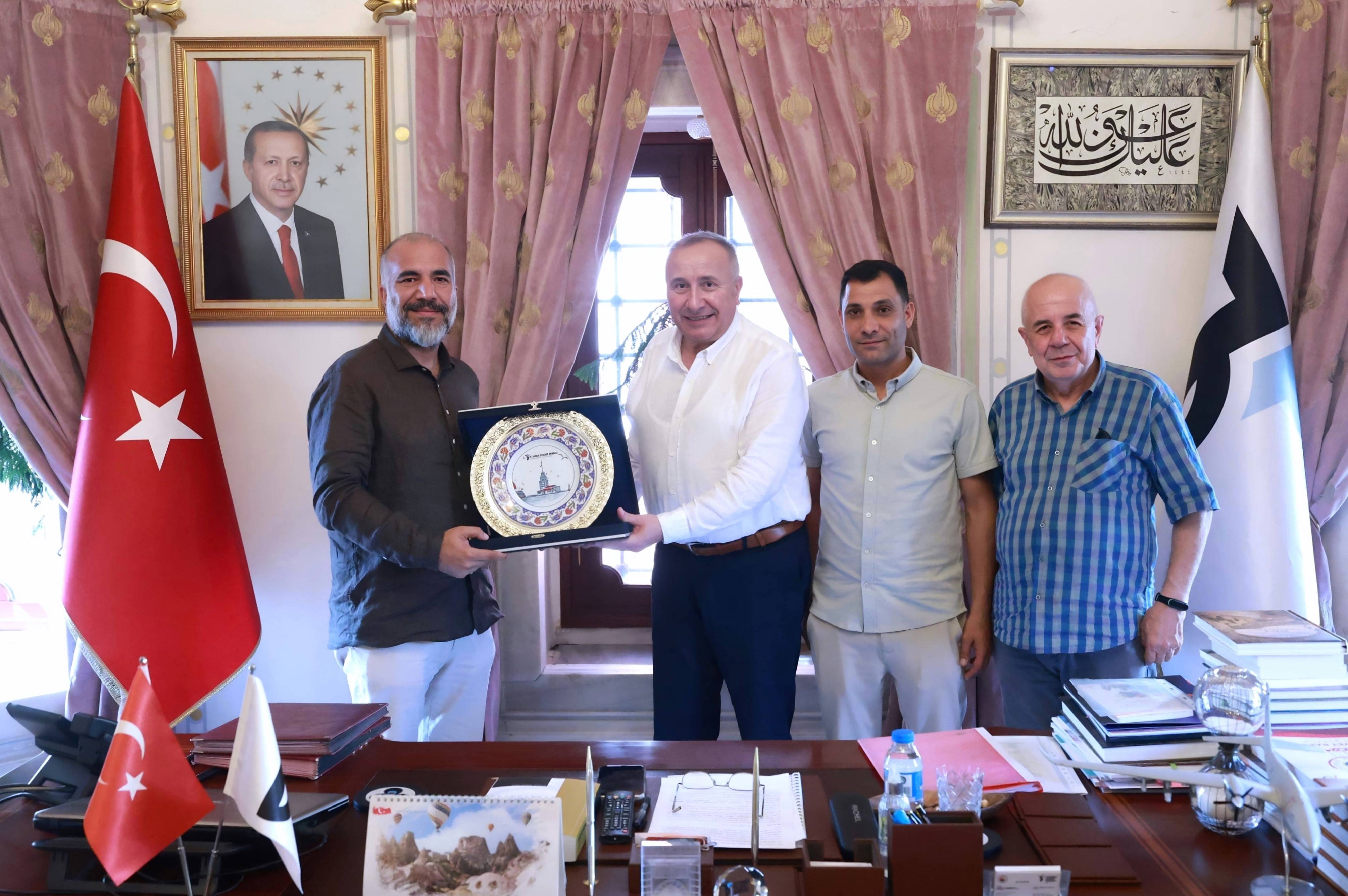 ODAMIZ MECLİS ÜYESİ MUSTAFA AYTAR, İSTANBUL TİCARET BORSASI BAŞKANI ALİ KOPUZ’U MAKAMINDA ZİYARET ETTİ