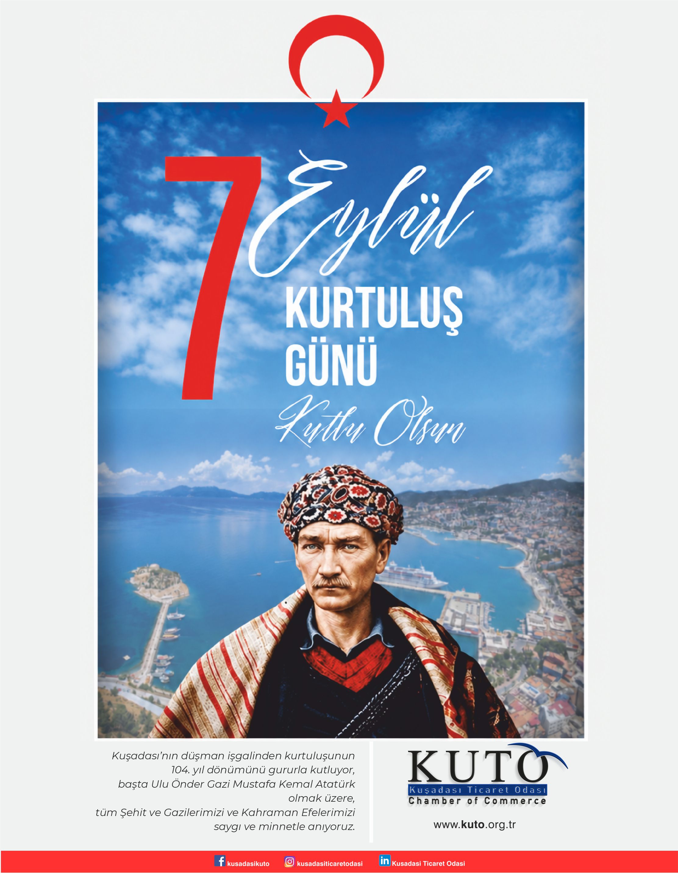 7 EYLÜL KURTULUŞ GÜNÜ KUTLU OLSUN!