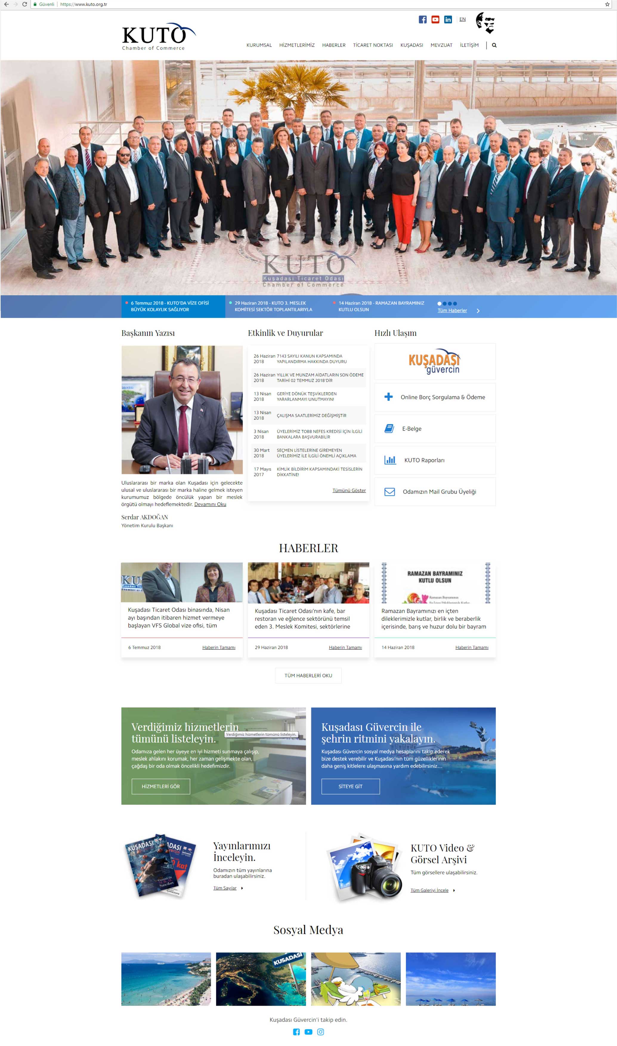 KUTO YENİ WEB SİTESİ YAYINA GİRDİ