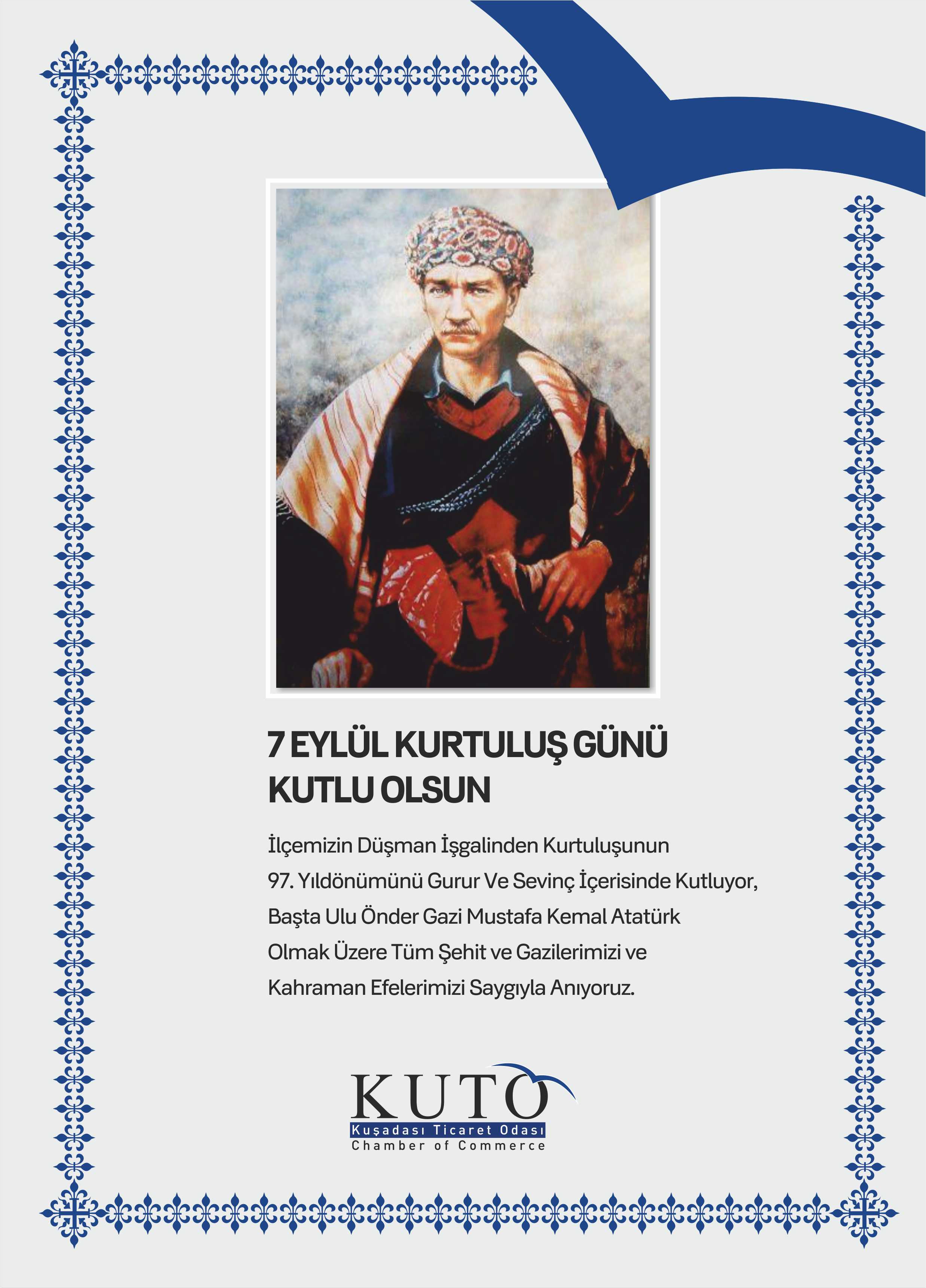 7 EYLÜL KURTULUŞ GÜNÜ KUTLU OLSUN
